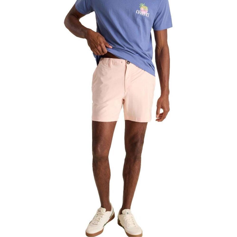 CHUBBIES EVERYWEAR LINED SHORTS MENS SMALL 6" INSEAM PEACH FUZZES NEW RARE COLOR